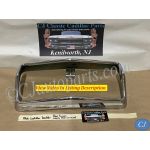 OEM 1966 Cadillac Deville Fleetwood Calais Eldorado REAR BUMPER LICENSE PLATE GUARD SURROUND BEZEL TRIM #3513775